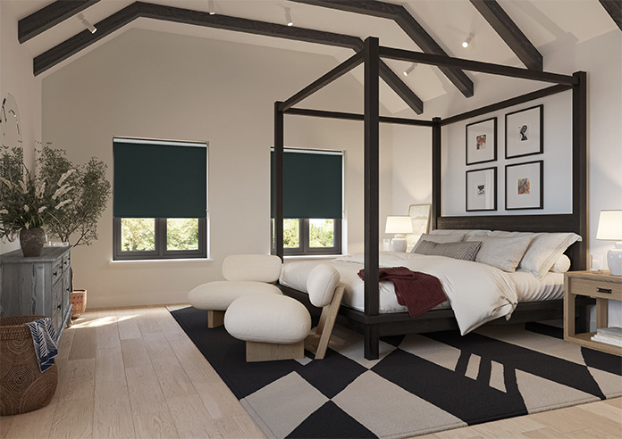 Rimini (FR Blackout), Black Cosmos - Twist&Fit Roller Blind - Image 7